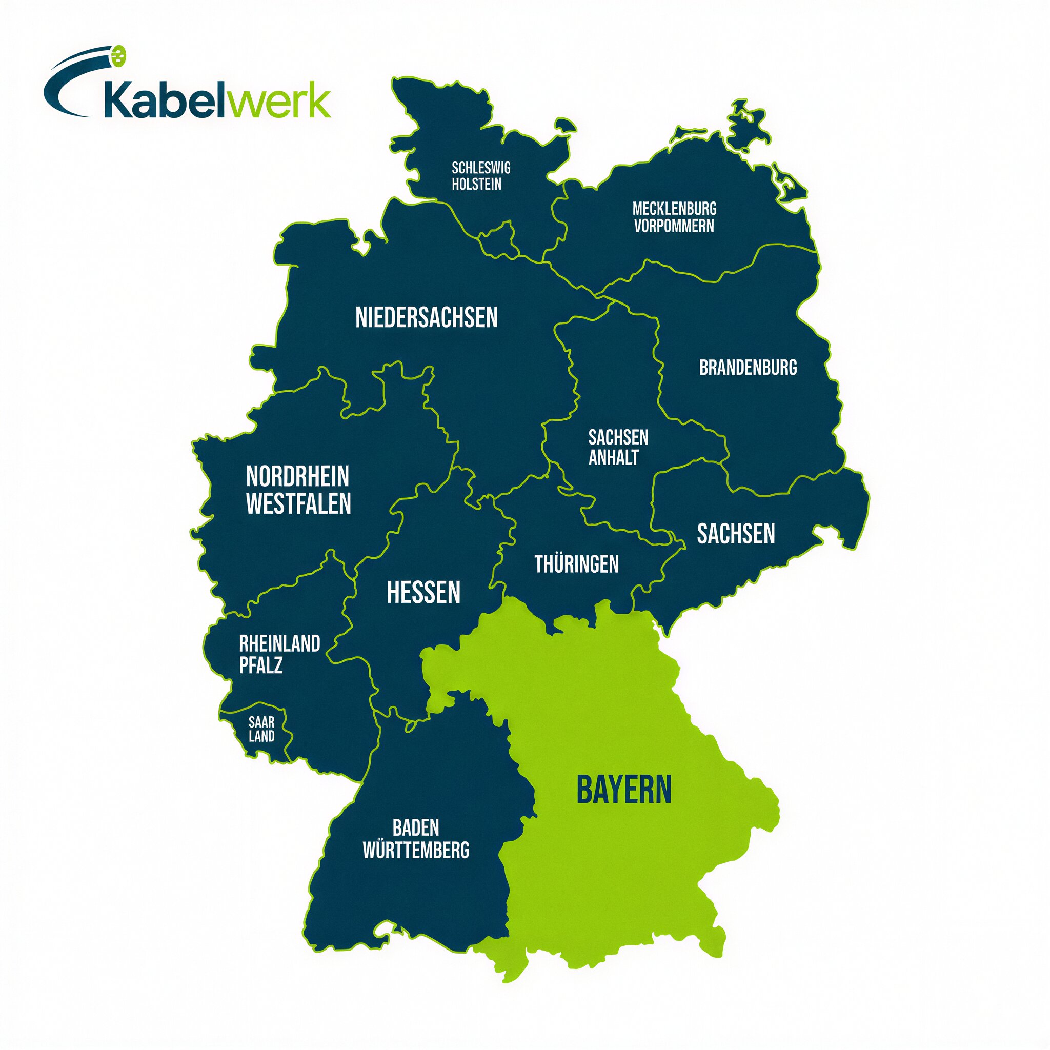 Kabelwerk Einsatzgebiet in Deutschland — Hauptsitz Bad Salzuflen, aktiv bundesweit von Hamburg bis München